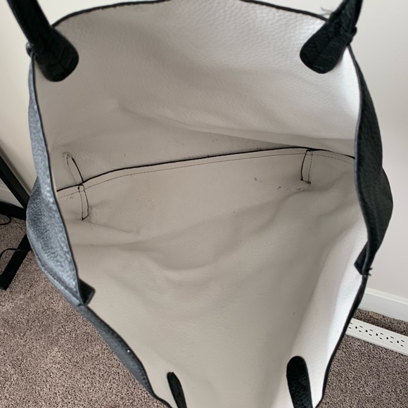 BCBG Black Leather Purse/Tote - Picture 6 of 8